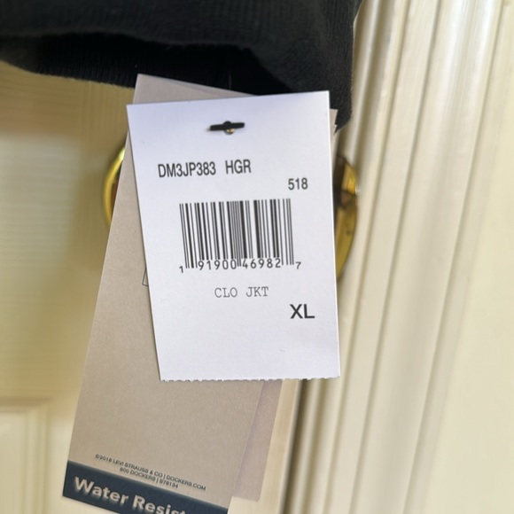 NWT Dockers Men’s Gray Bomber Jacket With Fleece Lining Size XL - Picture 6 of 13